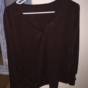 Long brown over sized shirt